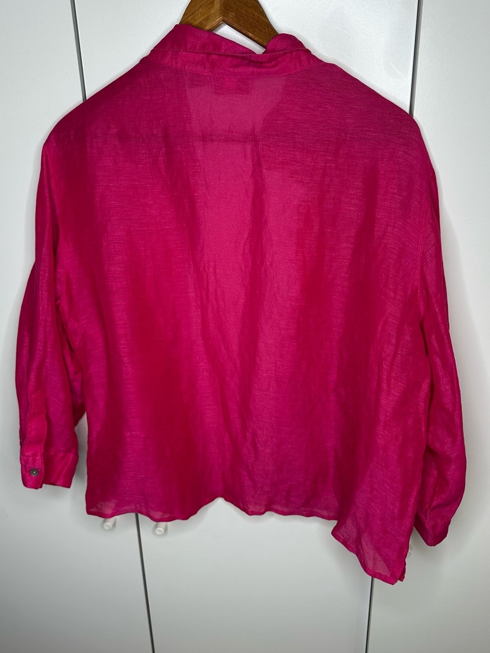 Chico’s Linen Silk Blend Down Shirt Size 3/XL - Picture 6 of 7